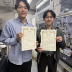 中村くんと加藤くんが第11回食品薬学シンポジウムで優秀発表賞を受賞しました！